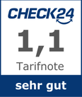 Check24 Cadge - mit 1,1 Tarifnote sehr gut