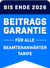Beitragsgarantie bis Ende 2026 fuer alle Beamtenanwaertertarife